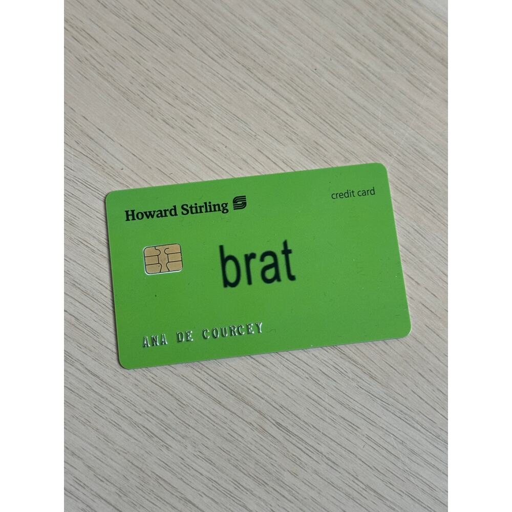 Rare Charli XCX Howard Stirling Credit Card from The Moment
